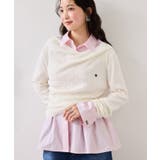 【POLO BCS】VIS別注ベルト付きウエストタックシャツブラウス | VIS  | 詳細画像23 