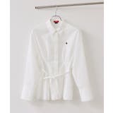 【POLO BCS】VIS別注ベルト付きウエストタックシャツブラウス | VIS  | 詳細画像24 