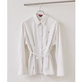 【POLO BCS】VIS別注ベルト付きウエストタックシャツブラウス | VIS  | 詳細画像28 