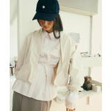 【POLO BCS】VIS別注ベルト付きウエストタックシャツブラウス | VIS  | 詳細画像8 