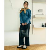 【POLO BCS】VIS別注ベルト付きウエストタックシャツブラウス | VIS  | 詳細画像9 