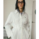 ホワイト(10) | 【POLO BCS】VIS別注ベルト付きウエストタックシャツブラウス | VIS 