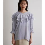 【WEB限定】【前後２WAY】ラッフル楊柳ブラウス | VIS  | 詳細画像12 