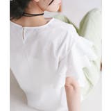 【WEB限定】袖フリルアソート柄半袖ブラウス【洗える】 | VIS  | 詳細画像10 