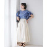 【WEB限定】袖フリルアソート柄半袖ブラウス【洗える】 | VIS  | 詳細画像14 