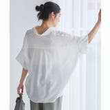 【WEB限定】バックシャンスキッパーブラウス | VIS  | 詳細画像3 