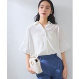 【WEB限定】バックシャンスキッパーブラウス | VIS  | 詳細画像52 