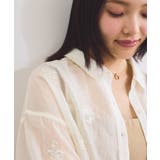 【WEB限定】花柄刺繍シャイニーシアーシャツ | VIS  | 詳細画像14 