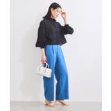 【WEB限定】花柄刺繍シャイニーシアーシャツ | VIS  | 詳細画像16 