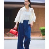 【WEB限定】花柄刺繍シャイニーシアーシャツ | VIS  | 詳細画像2 