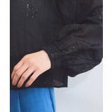 【WEB限定】花柄刺繍シャイニーシアーシャツ | VIS  | 詳細画像27 