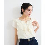 【WEB限定】【2WAY】リボンモチーフフリルブラウス | VIS | 詳細画像12