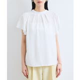 【接触冷感】エステルローンソフトタッチギャザーブラウス/通勤対応【WEB限定】 | VIS  | 詳細画像20 