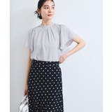 【接触冷感】エステルローンソフトタッチギャザーブラウス/通勤対応【WEB限定】 | VIS  | 詳細画像3 