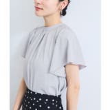 【接触冷感】エステルローンソフトタッチギャザーブラウス/通勤対応【WEB限定】 | VIS  | 詳細画像4 