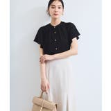 【接触冷感】エステルローンソフトタッチギャザーブラウス/通勤対応【WEB限定】 | VIS  | 詳細画像8 