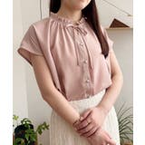 【WEB限定】ドットフリルネックブラウス/通勤対応 | VIS | 詳細画像35