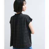 【WEB限定】ドットフリルネックブラウス/通勤対応 | VIS | 詳細画像6