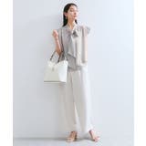 【WEB限定】【防シワ】フリルフレンチボウタイブラウス/通勤対応 | VIS | 詳細画像4