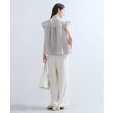 【WEB限定】【防シワ】フリルフレンチボウタイブラウス/通勤対応 | VIS | 詳細画像5