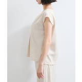 【WEB限定】【セットアップ対応】Vネックフレンチスリーブブラウス/通勤対応 | VIS | 詳細画像11