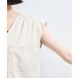 【WEB限定】【セットアップ対応】Vネックフレンチスリーブブラウス/通勤対応 | VIS | 詳細画像14