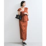 【WEB限定】【セットアップ対応】Vネックフレンチスリーブブラウス/通勤対応 | VIS | 詳細画像3