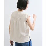 【WEB限定】【セットアップ対応】Vネックフレンチスリーブブラウス/通勤対応 | VIS | 詳細画像6