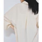 【WEB限定】スキッパーワイドスリーブシャツ/通勤対応 | VIS  | 詳細画像15 