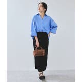 【WEB限定】スキッパーワイドスリーブシャツ/通勤対応 | VIS  | 詳細画像21 