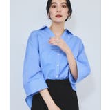 【WEB限定】スキッパーワイドスリーブシャツ/通勤対応 | VIS  | 詳細画像23 