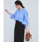 【WEB限定】スキッパーワイドスリーブシャツ/通勤対応 | VIS  | 詳細画像24 