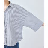 【WEB限定】スキッパーワイドスリーブシャツ/通勤対応 | VIS  | 詳細画像30 