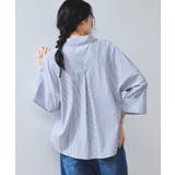 ネイビー系(41) | 【WEB限定】スキッパーワイドスリーブシャツ/通勤対応 | VIS 