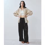 【WEB限定】バックシャーリングフリルシャツブラウス | VIS | 詳細画像2