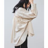 【WEB限定】バックシャーリングフリルシャツブラウス | VIS | 詳細画像4