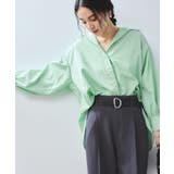 【WEB限定】バックシャーリングフリルシャツブラウス | VIS | 詳細画像7