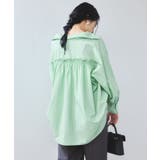 【WEB限定】バックシャーリングフリルシャツブラウス | VIS | 詳細画像9