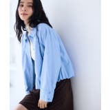 サックス(48) | 【WEB限定】バルーンペプラムブラウス | VIS 