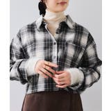 ブラック系(02) | 【WEB/一部店舗限定】オンブレチェックショートシャツ | VIS