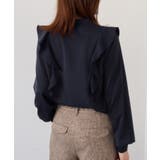 【WEB限定】スキッパーフリルデザインブラウス | VIS | 詳細画像12