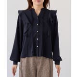 【WEB限定】スキッパーフリルデザインブラウス | VIS | 詳細画像13