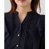 【WEB限定】スキッパーフリルデザインブラウス | VIS | 詳細画像16