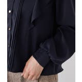 【WEB限定】スキッパーフリルデザインブラウス | VIS | 詳細画像18