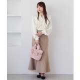 【WEB限定】スキッパーフリルデザインブラウス | VIS | 詳細画像2