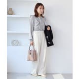 【WEB限定】スキッパーフリルデザインブラウス | VIS | 詳細画像6