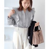 【WEB限定】スキッパーフリルデザインブラウス | VIS | 詳細画像8