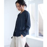 【WEB限定】ゴールドボタンタックブラウス | VIS | 詳細画像11