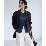 【WEB限定】ゴールドボタンタックブラウス | VIS | 詳細画像13