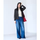 【WEB限定】ゴールドボタンタックブラウス | VIS | 詳細画像14